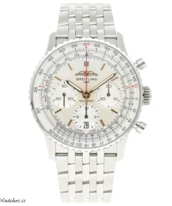 Breitling Navitimer 1 B01 Chronograph AB0139 Automatic 41mm Unisex Replica Watch - Silver Dial, Steel Case