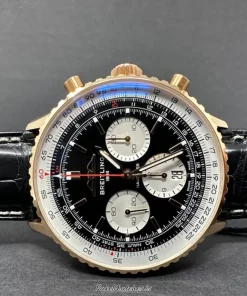 Breitling Navitimer 1 B01 Chronograph RB0138211B1P1 Automatic 43mm Unisex Replica Watch - Black Dial, Red Gold Case