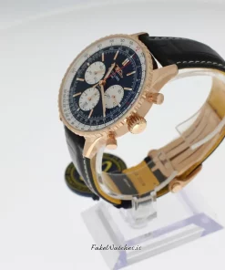 Alternative view of Breitling Navitimer 1 B01 Chronograph RB0138211B1P1 Automatic 43mm Unisex Replica Watch - Black Dial, Red Gold Case