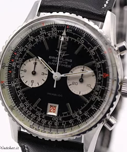 Breitling Navitimer 7808 Manual winding 41mm Unisex Replica Watch - Black Dial, Yellow Gold Case