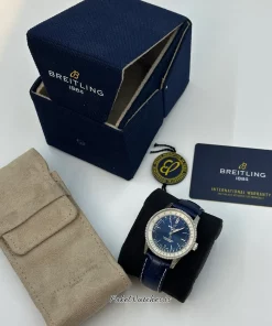 Alternative view of Breitling Navitimer A17325211C1P1 Automatic 38mm Unisex Replica Watch - Blue Dial, Steel Case