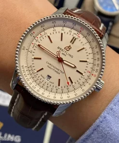 Alternative view of Breitling Navitimer A17326211G1P1 Automatic 41mm Unisex Replica Watch - Silver Dial, Steel Case