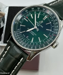 Breitling Navitimer A17326361L1P1 Automatic 41mm Unisex Replica Watch - Green Dial, Steel Case