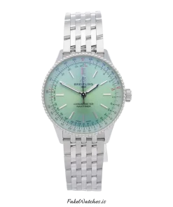 Breitling Navitimer A17327361L1A1 Automatic 36mm Unisex Replica Watch - Green Dial, Steel Case