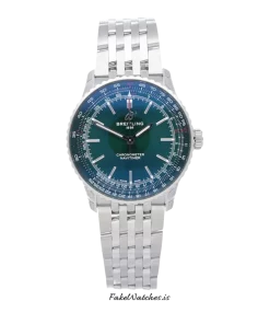 Breitling Navitimer A17329371L1A1 Automatic 41mm Unisex Replica Watch - Green Dial, Steel Case