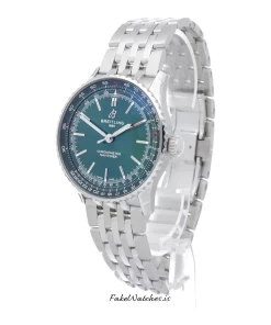 Alternative view of Breitling Navitimer A17329371L1A1 Automatic 41mm Unisex Replica Watch - Green Dial, Steel Case