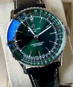 Breitling Navitimer A17329371L1P1 Automatic 41mm Unisex Replica Watch - Green Dial, Steel Case