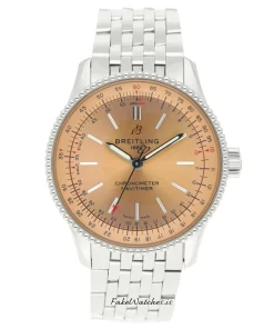 Breitling Navitimer A17395201K1A1 Automatic 35mm Female Replica Watch - Red Dial, Steel Case
