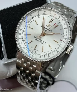 Breitling Navitimer A17395F41G1A1 Automatic 35mm Female Replica Watch - Silver Dial, Steel Case