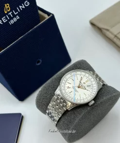 Alternative view of Breitling Navitimer A17395F41G1A1 Automatic 35mm Female Replica Watch - Silver Dial, Steel Case