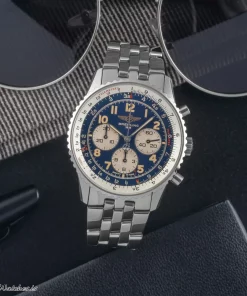 Breitling Navitimer A30021 Automatic 38mm Unisex Replica Watch - Black Dial, Steel Case