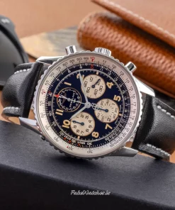Alternative view of Breitling Navitimer A33030 Automatic 38mm Unisex Replica Watch - Black Dial, Steel Case
