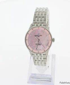 Breitling Navitimer A77320D91K1A1 Quartz 32mm Female Replica Watch - Pearl Dial, Steel Case