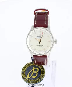 Breitling Navitimer A77320E61A2P2 Quartz 32mm Female Replica Watch - Pearl Dial, Steel Case