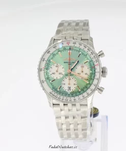 Breitling Navitimer AB0139211L1A1 Automatic 41mm Unisex Replica Watch - Green Dial, Steel Case