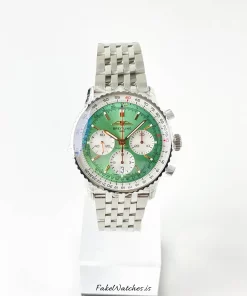 Breitling Navitimer AB0139211L1A1 Automatic 41mm Unisex Replica Watch - Green Dial, Steel Case