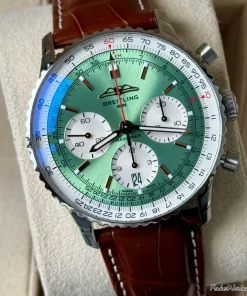 Breitling Navitimer AB0139211L1P1 Automatic 41mm Unisex Replica Watch - Green Dial, Steel Case