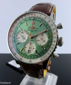 Alternative view of Breitling Navitimer AB0139211L1P1 Automatic 41mm Unisex Replica Watch - Green Dial, Steel Case