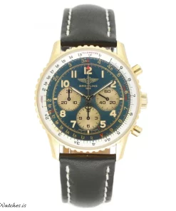 Breitling Navitimer K30022 Automatic Unisex Replica Watch - Blue Dial, Yellow Gold Case