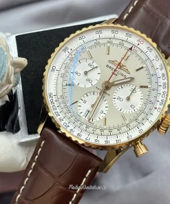 Breitling Navitimer RB0139211G1P1 Automatic 41mm Unisex Replica Watch - Silver Dial, Red Gold Case