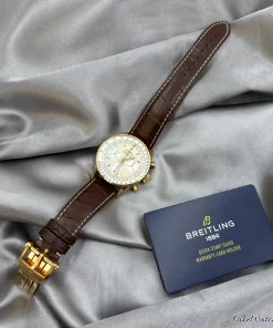 Alternative view of Breitling Navitimer RB0139211G1P1 Automatic 41mm Unisex Replica Watch - Silver Dial, Red Gold Case