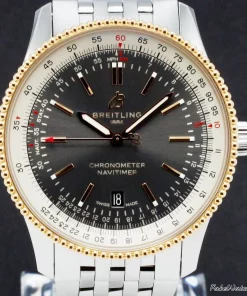 Breitling Navitimer U17326 Automatic 41mm Unisex Replica Watch - Grey Dial, Gold/Steel Case