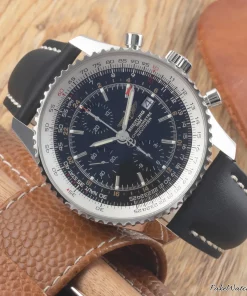 Alternative view of Breitling Navitimer World A24322 Automatic 46mm Unisex Replica Watch - Black Dial, Steel Case