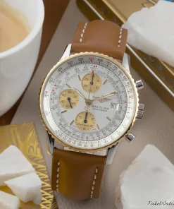 Breitling Old Navitimer B13019 Automatic 41mm Unisex Replica Watch - White Dial, Steel Case