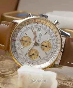 Alternative view of Breitling Old Navitimer B13019 Automatic 41mm Unisex Replica Watch - White Dial, Steel Case