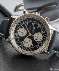Alternative view of Breitling Old Navitimer B13019 Automatic 41mm Unisex Replica Watch - Black Dial, Steel Case