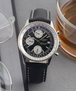 Breitling Old Navitimer D13022 Automatic 41mm Unisex Replica Watch - Black Dial, Steel Case