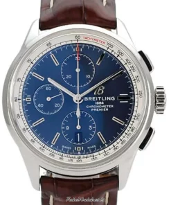 Breitling Premier A13315351C1P1 Automatic 42mm Unisex Replica Watch - Blue Dial, Steel Case