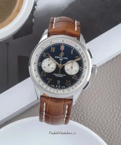 Breitling Premier AB0118A21B1X2 Automatic 42mm Unisex Replica Watch - Black Dial, Steel Case