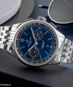 Alternative view of Breitling Premier AB0118A61C1X1 Automatic 42mm Unisex Replica Watch - Blue Dial, Steel Case