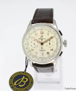 Breitling Premier AB0145211G1P1 Automatic 42mm Unisex Replica Watch - Yellow Dial, Steel Case