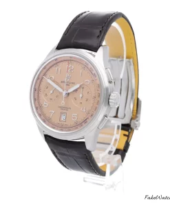 Alternative view of Breitling Premier AB0145331K1P1 Automatic 42mm Unisex Replica Watch - Pink Dial, Steel Case