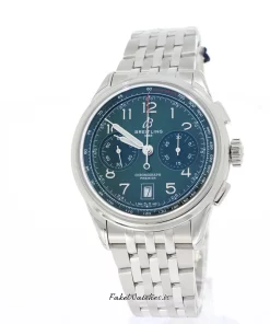 Breitling Premier AB0145371L1A1 Automatic 42mm Unisex Replica Watch - Green Dial, Steel Case