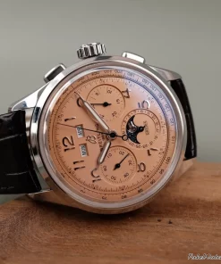 Alternative view of Breitling Premier B25 AB2510 Automatic 43mm Unisex Replica Watch - Pink Dial, Steel CaseMM