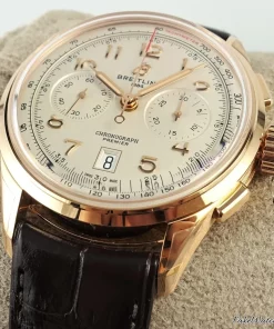 Alternative view of Breitling Premier RB0145371G1P1 Automatic 42mm Male Replica Watch - Champagne Dial, Red Gold Case