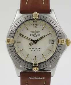 Breitling Sirius B62022 Quartz 30mm Female Replica Watch - Silver Dial, Gold/Steel Case