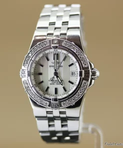 Alternative view of Breitling Starliner A71340 Quartz 30mm Female Replica Watch - Pearl Dial, Steel Case