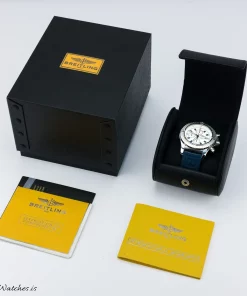 Alternative view of Breitling Super Avenger A13370 Automatic 48mm Unisex Replica Watch - White Dial, Steel Case
