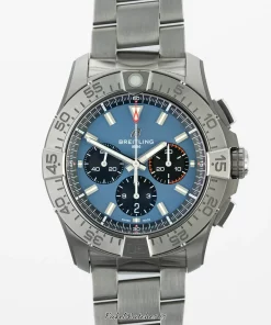 Breitling Super Avenger EB0148101C1E1 Automatic 46mm Unisex Replica Watch - Blue Dial, Titanium Case