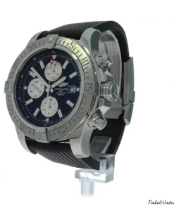 Alternative view of Breitling Super Avenger II A1337111 Automatic 48mm Unisex Replica Watch - Black Dial, Steel Case