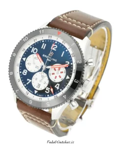 Alternative view of Breitling Super Avi YB04451A1B1X1 Automatic 46mm Unisex Replica Watch - Black Dial, Steel Case