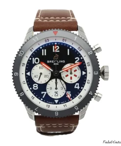 Breitling Super Avi YB04451A1B1X1 Automatic 46mm Unisex Replica Watch - Black Dial, Steel Case