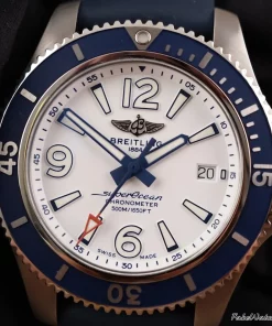 Breitling Superocean 42 A17366 Automatic 42mm Unisex Replica Watch - White Dial, Steel Case