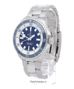 Alternative view of Breitling Superocean 42 A17375E71C1A1 Automatic 42mm Unisex Replica Watch - Blue Dial, Steel Case