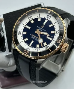 Breitling Superocean 42 U17375211B1S1 Automatic 42mm Unisex Replica Watch - Black Dial, Gold/Steel Case