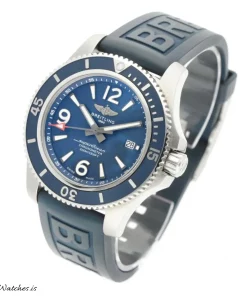 Alternative view of Breitling Superocean 44 A17367 Automatic 44mm Unisex Replica Watch - Blue Dial, Steel Case